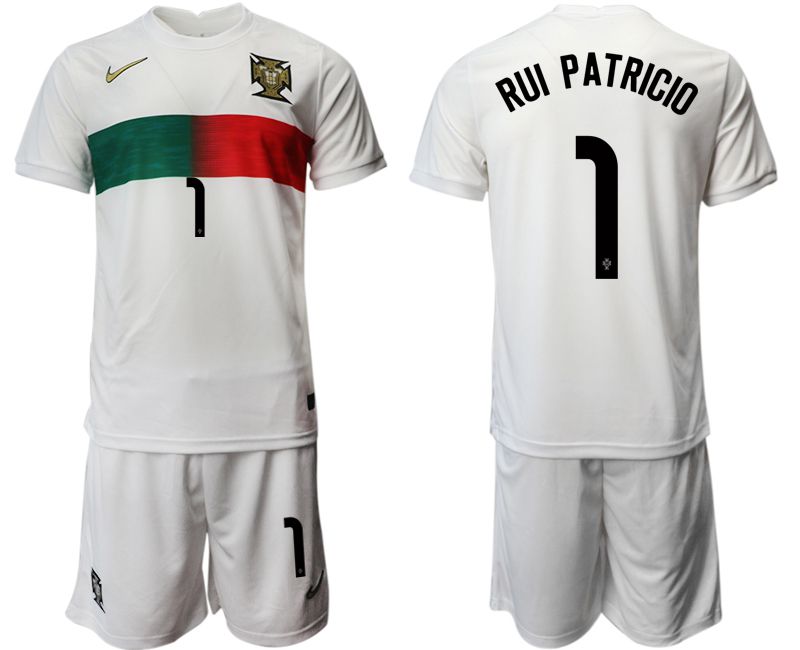 Men 2022 World Cup National Team Portugal away white 1 Soccer Jersey